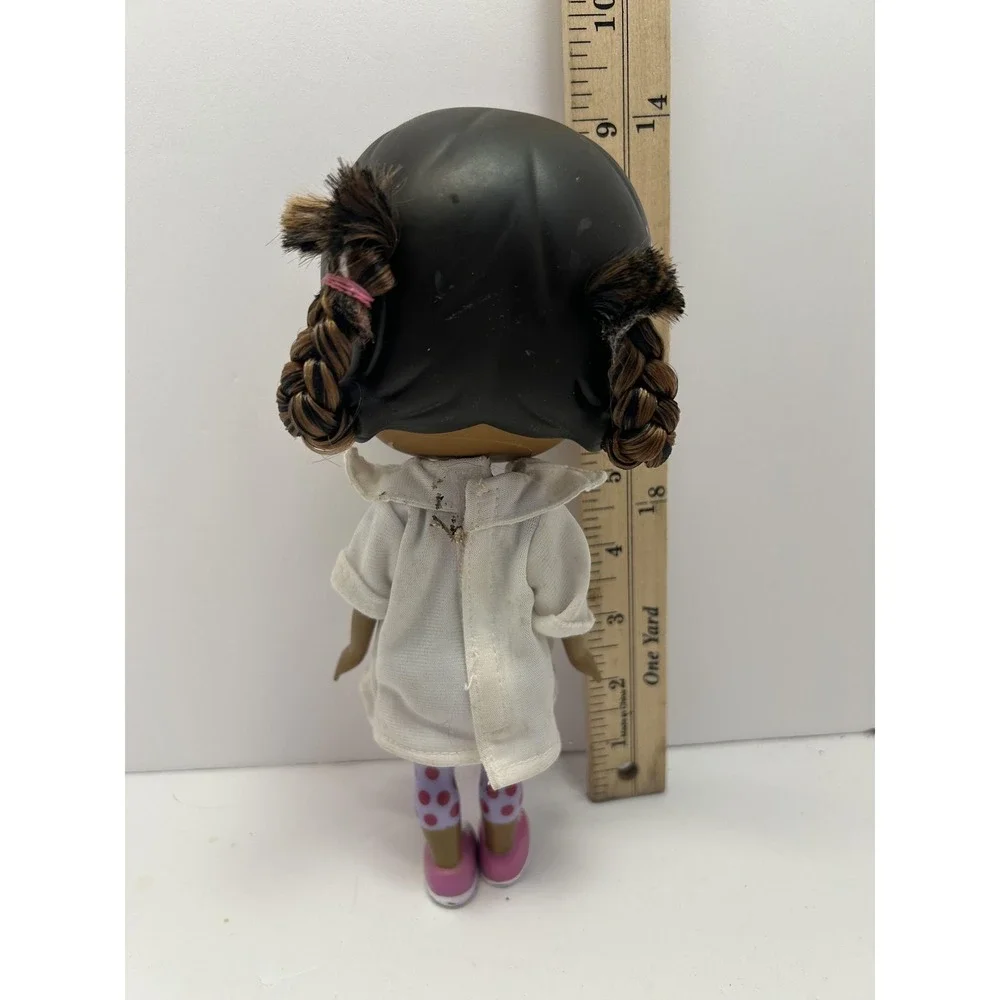 Doc McStuffins Doll 10 Inch Black Hair White Coat Pink Skirt Toy Play